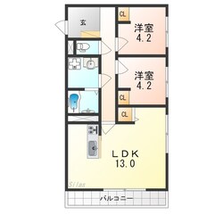 Chainon高石の物件間取画像